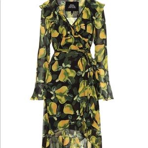 Marc Jacobs Pear Wrap Dress